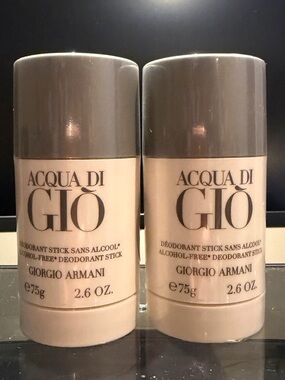 Giorgio Armani Acqua di Giò Deodorant Sticks in Beige and Gray (Set of 2)
